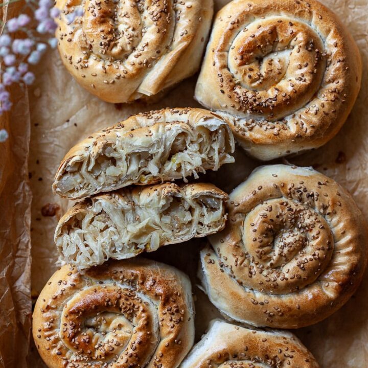 Crispy Sauerkraut Phyllo Rolls