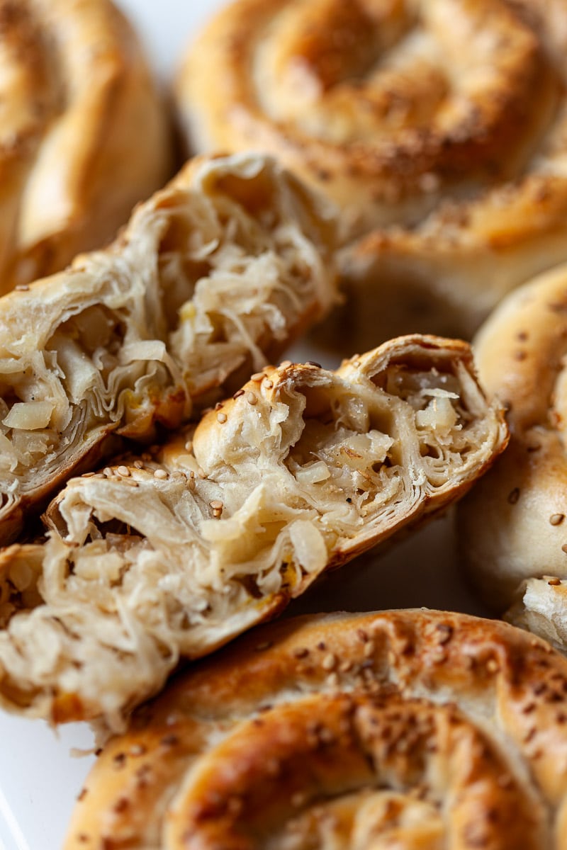 Crispy Sauerkraut Phyllo Rolls