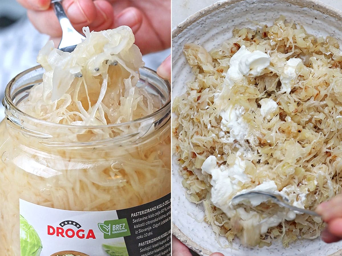 How to make Sauerkraut Phyllo Rolls