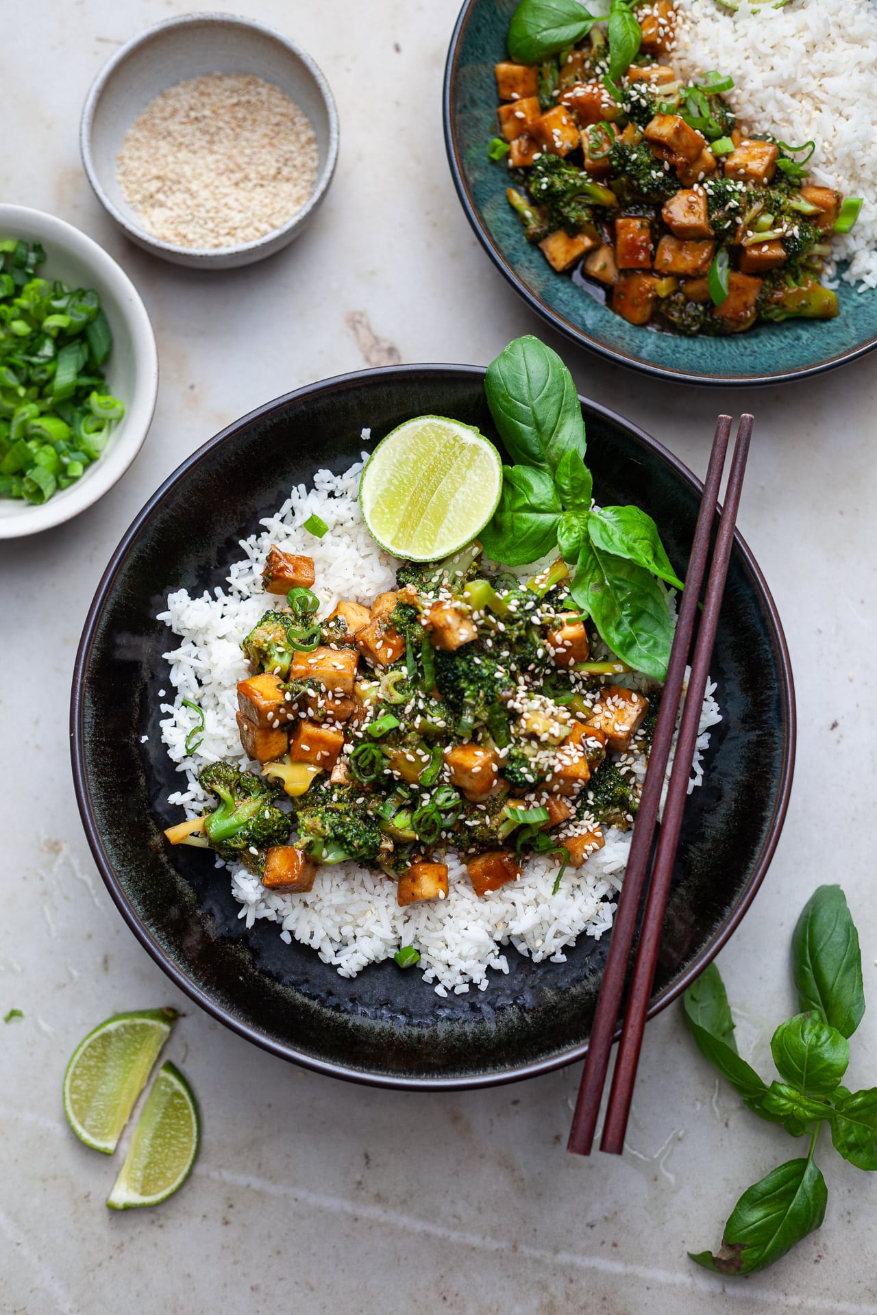 Vegan Teriyaki Tofu and Broccoli