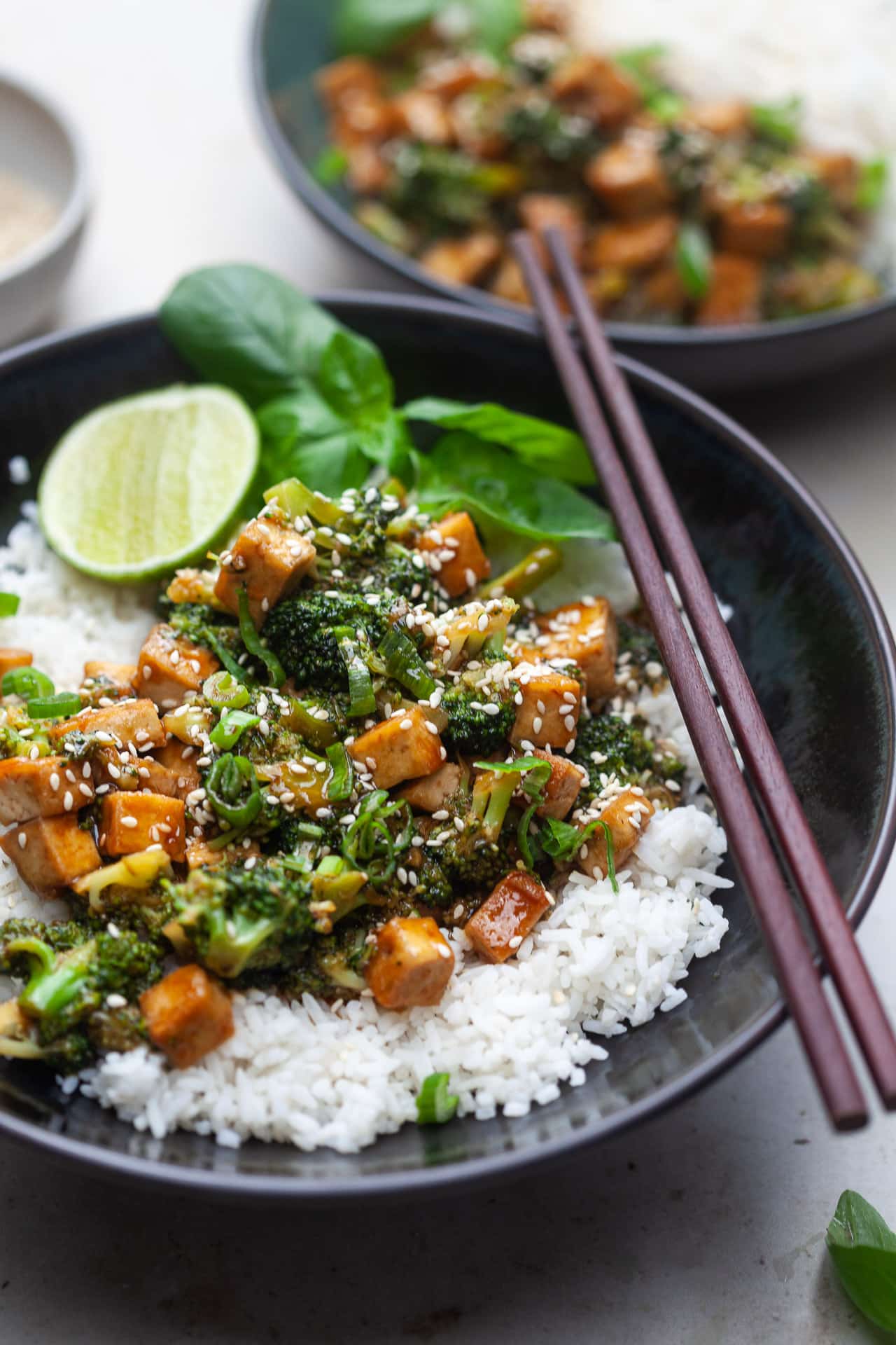 Vegan Teriyaki Tofu and Broccoli