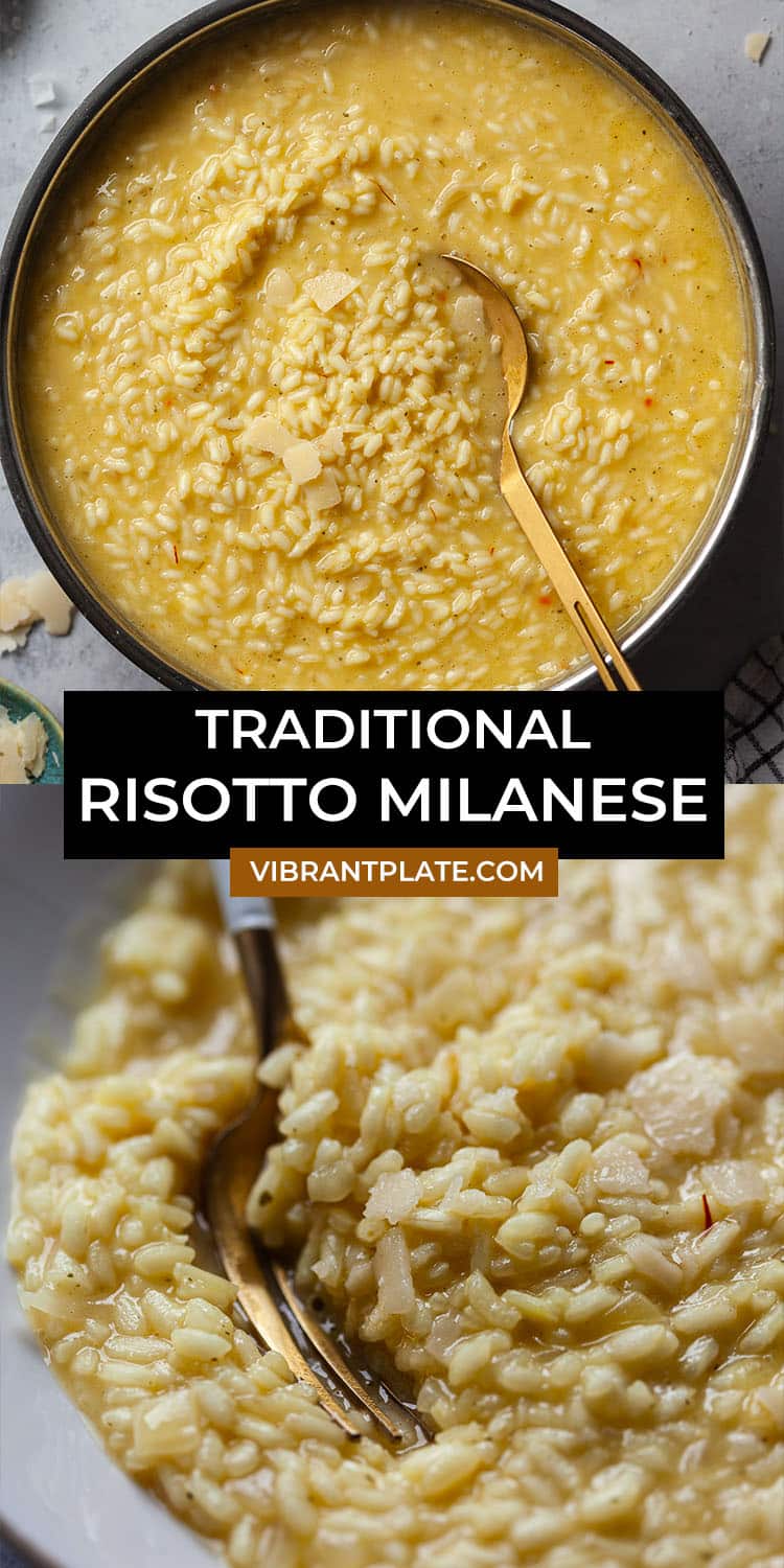 Traditional Rissoto Traditional Risotto Milanese - Vibrant plate
