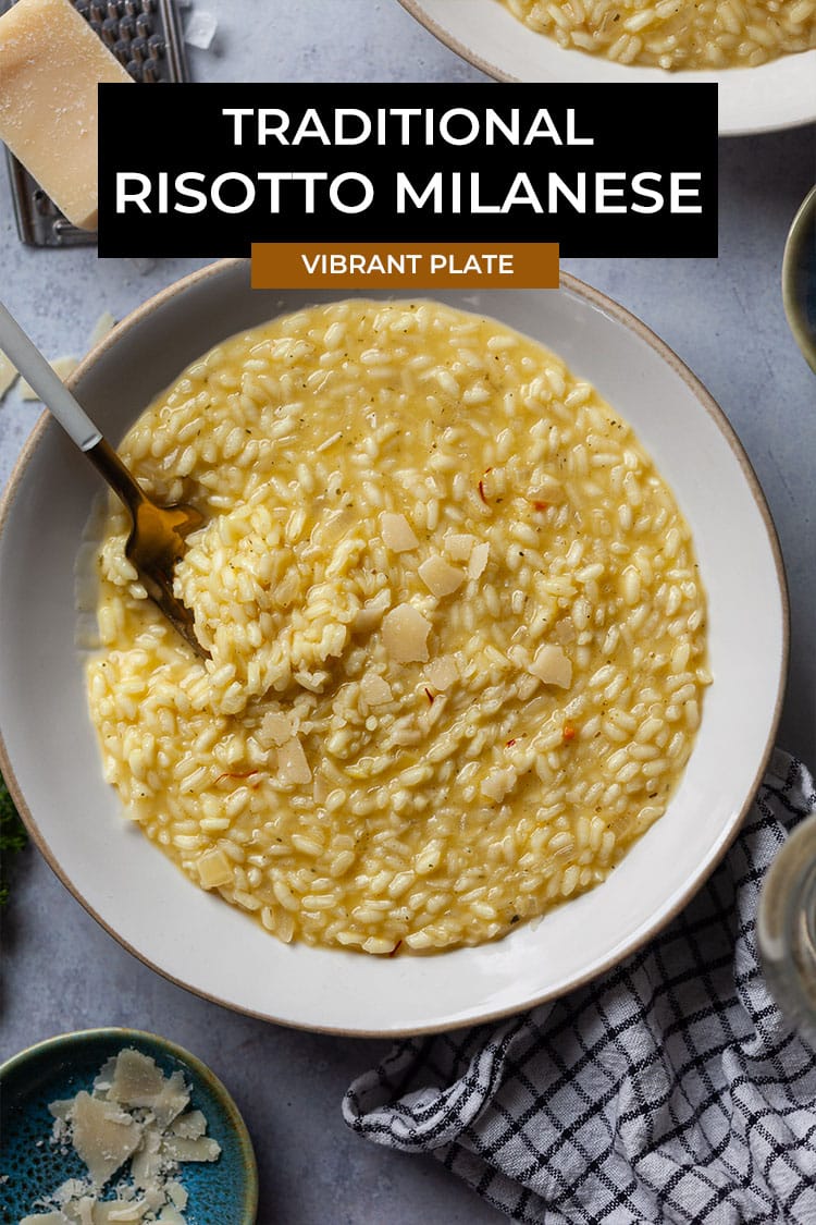 Traditional Rissoto Traditional Risotto Milanese - Vibrant plate