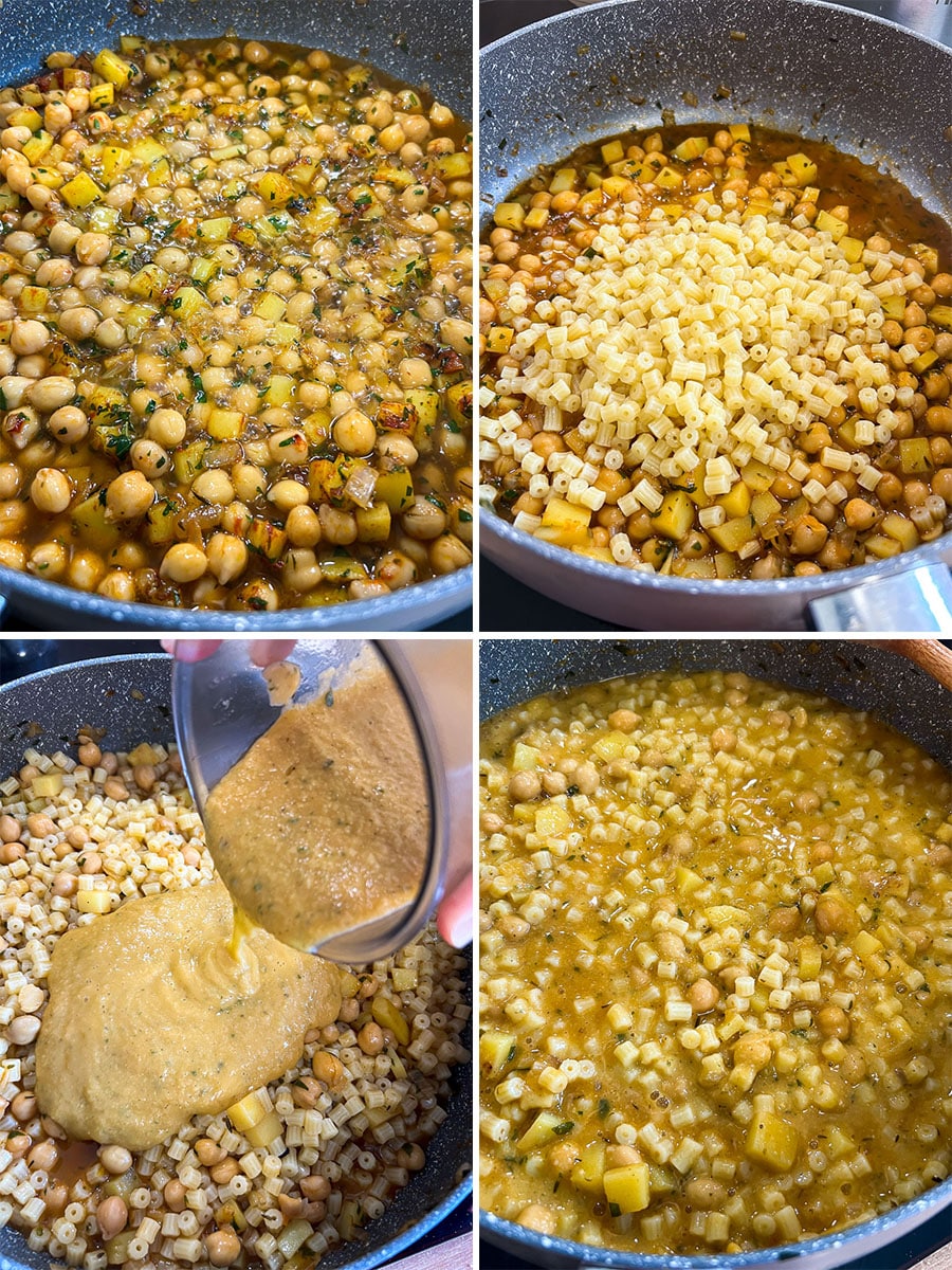 How to make Vegan Chickpea Pasta (Pasta e ceci)