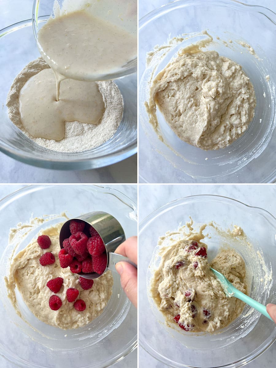 How to make Vegan Yogurt Raspberry Loaf Cake