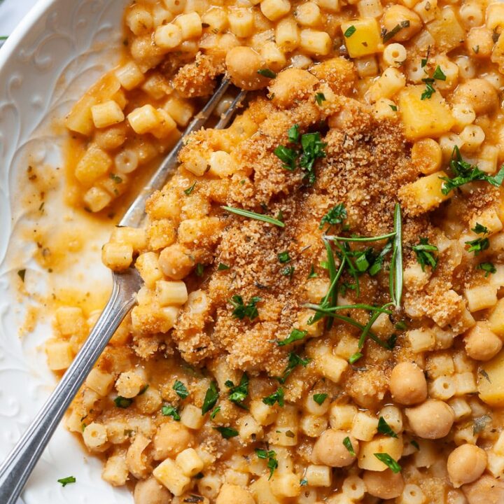 Vegan Chickpea Pasta (Pasta e ceci)