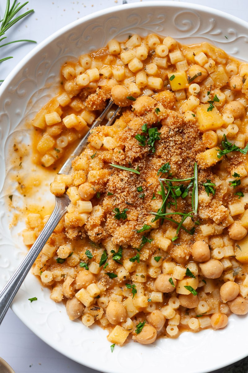 Vegan Chickpea Pasta (Pasta e ceci)