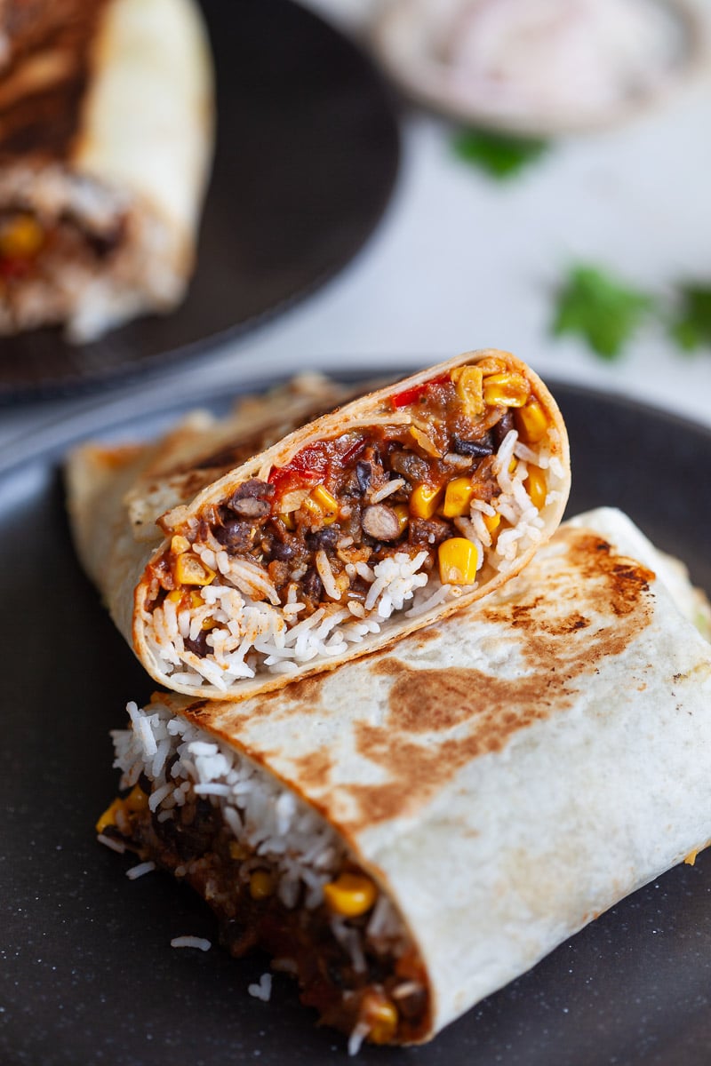 Vegan Black Bean Burritos