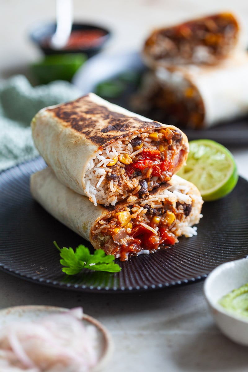 Vegan Black Bean Burritos