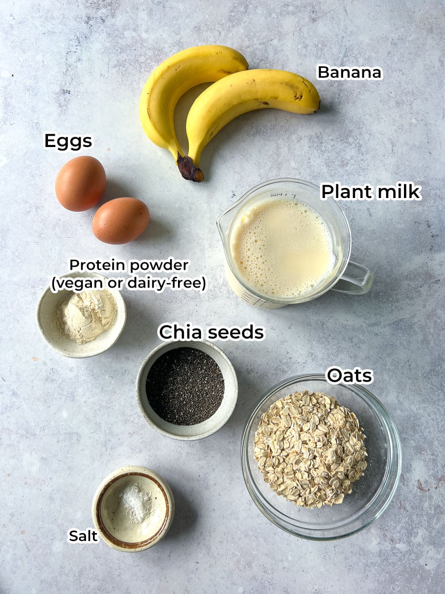 Dairy-Free Protein Oatmeal Ingredients