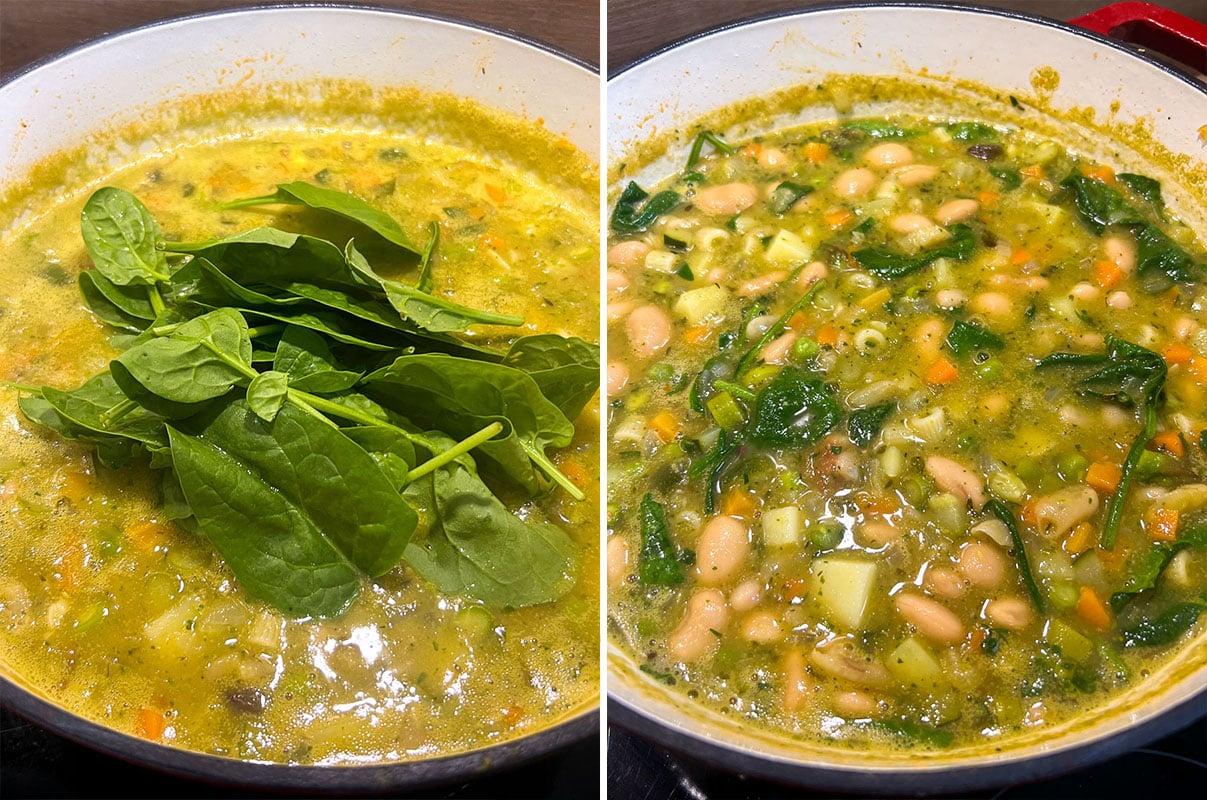 How to make Spring Vegetable Minestrone Soup Recipe