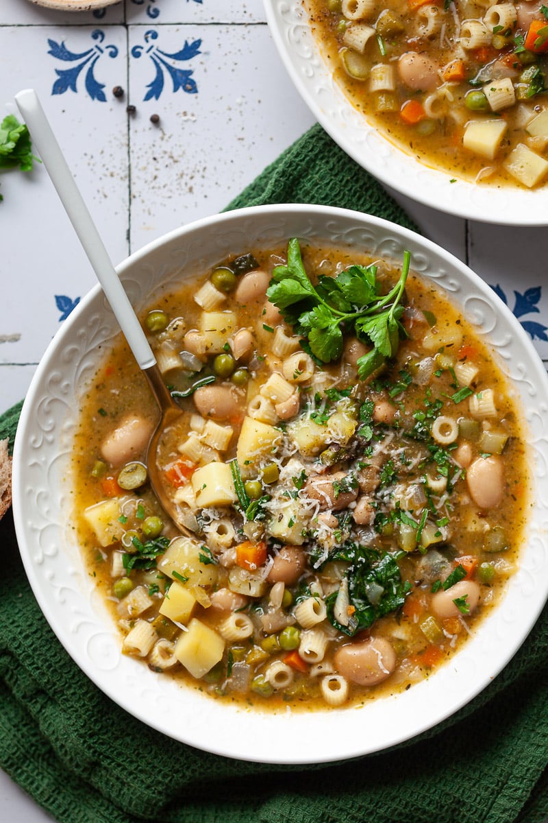 Spring Vegetable Minestrone Soup