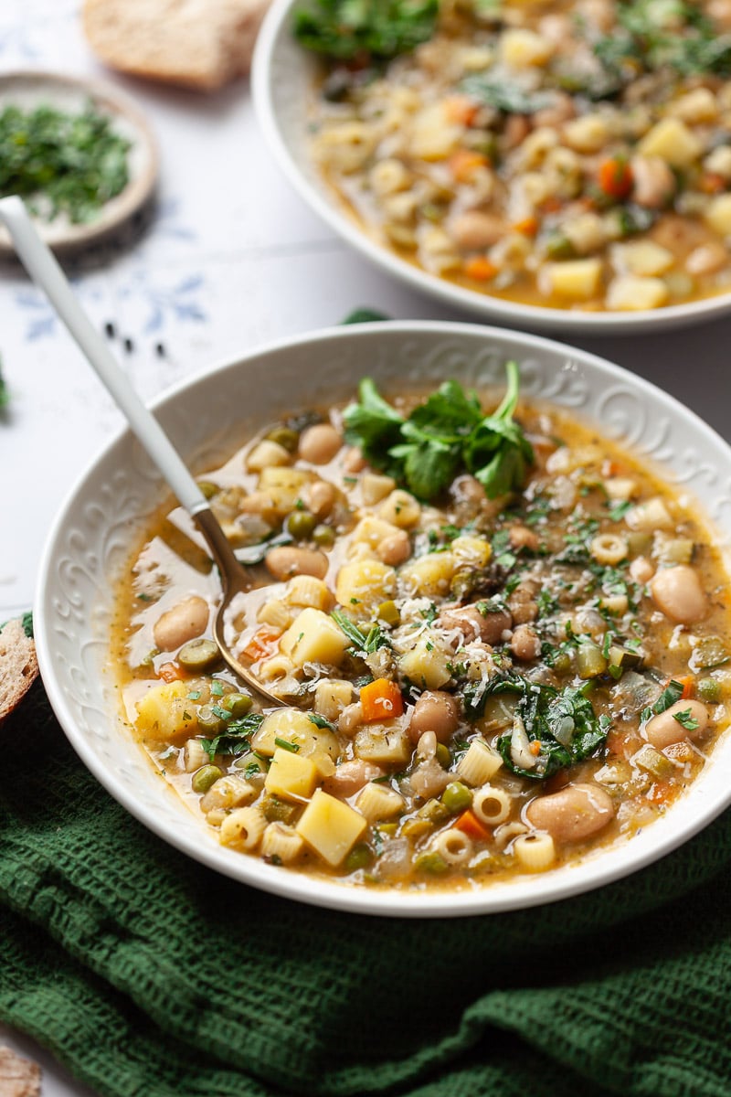 Spring Vegetable Minestrone Soup