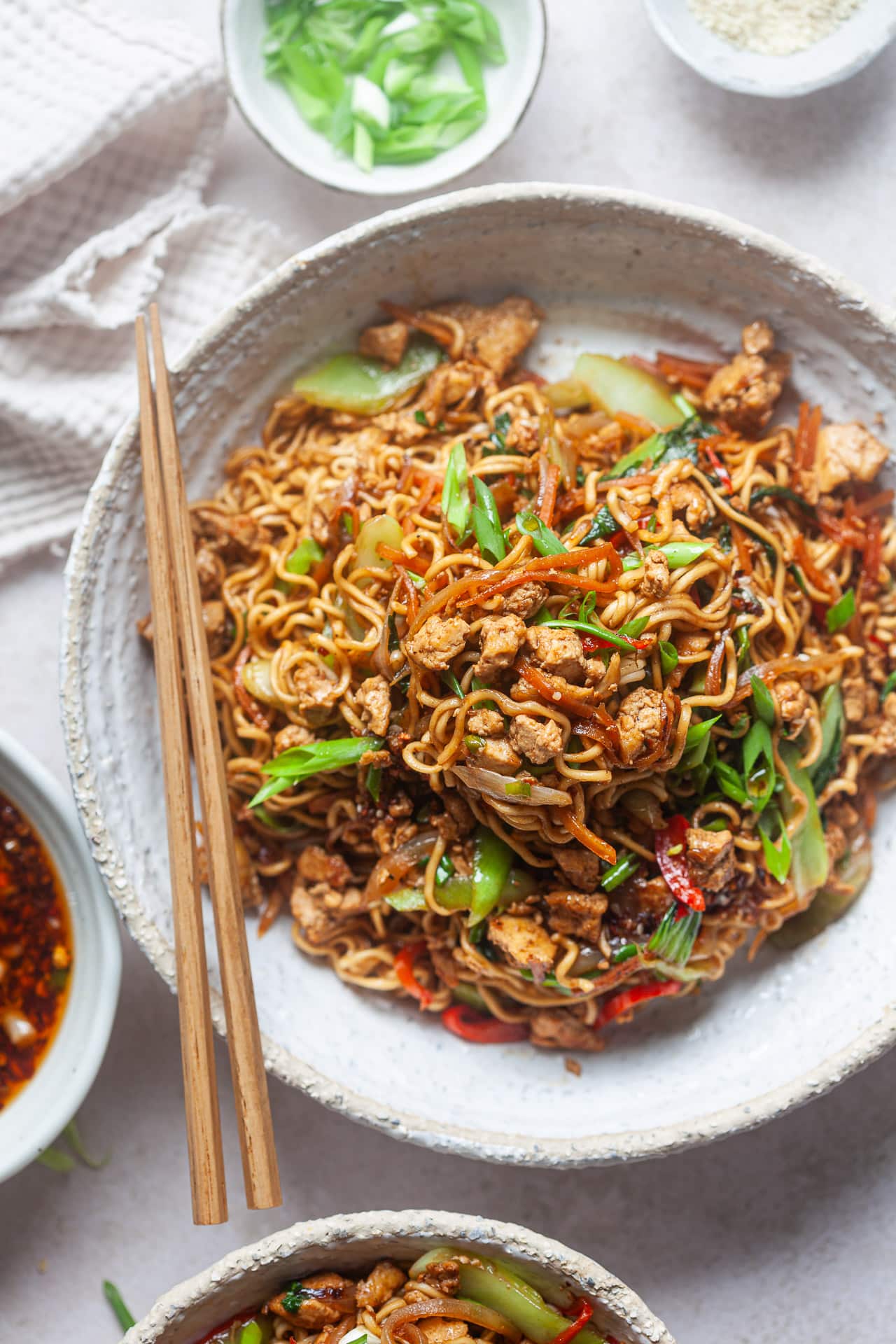 Hoisin Tofu Stir-Fry Noodles