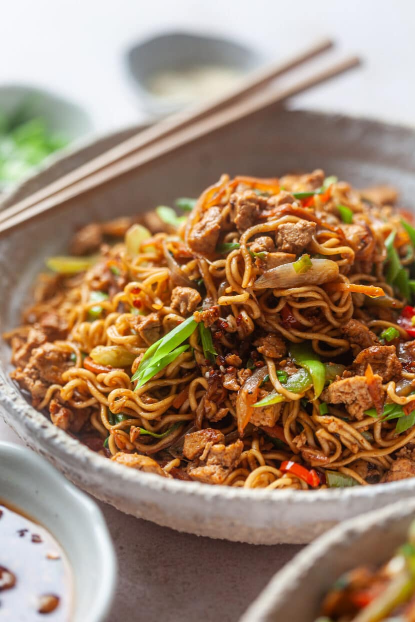 Hoisin Tofu Stir-Fry Noodles
