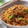 Hoisin Tofu Stir-Fry Noodles