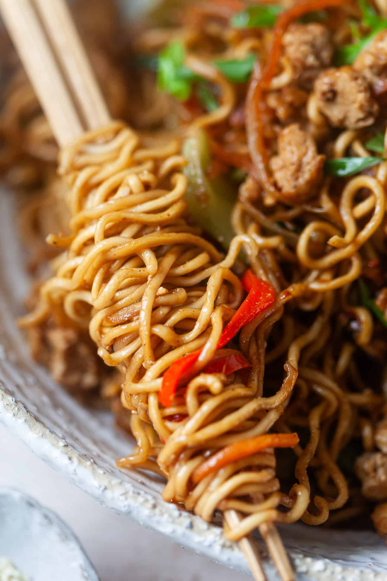 Hoisin Tofu Stir-Fry Noodles