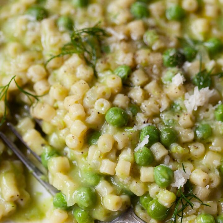 One-Pot Pasta e Piselli (Pasta and Peas)