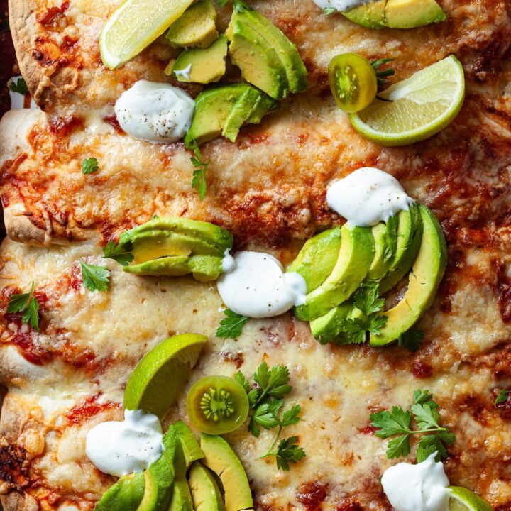 Black Bean Sweet Potato Enchiladas